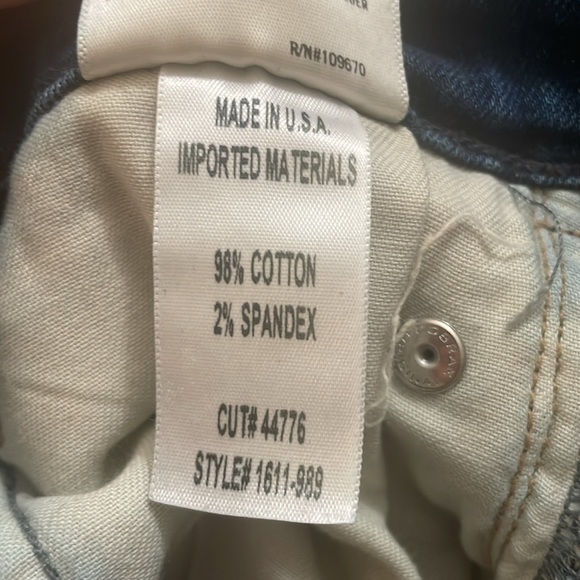 Citizens Of Humanity Chrissy Uber High Rise Skinny Distressed Jeans Size 27 - Picture 10 of 10